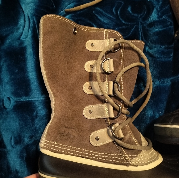 EUC Sorel waterproof boots grey size 6.5 as is - Picture 2 of 11